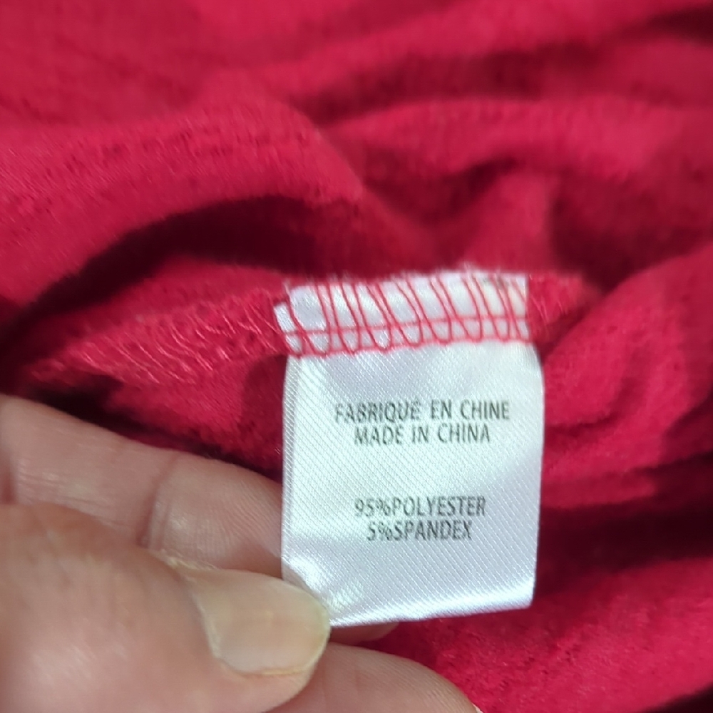 Size XL Women's2 Dye 4 Red Button-Detail Sweater Top - Picture 8 of 14